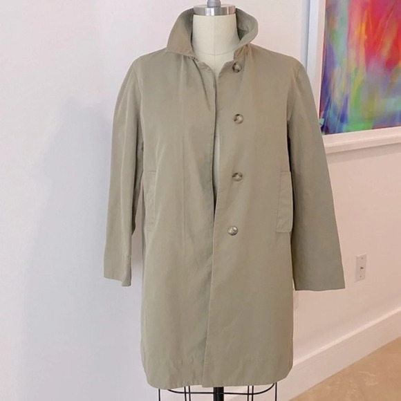 Chaiken & Capone Khaki Lightweight Trench Coat 4 - Picture 2 of 11